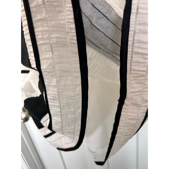 The Limited Women's Striped Strapless Mini Dress Cocktail White Black Size 0 - Picture 4 of 12